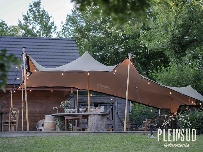 location tente stretch maison