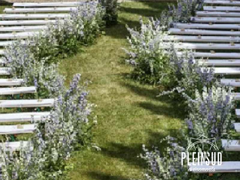 location banc ceremonie