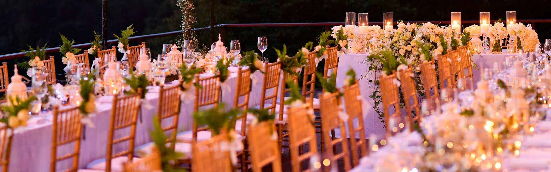 location reception tables