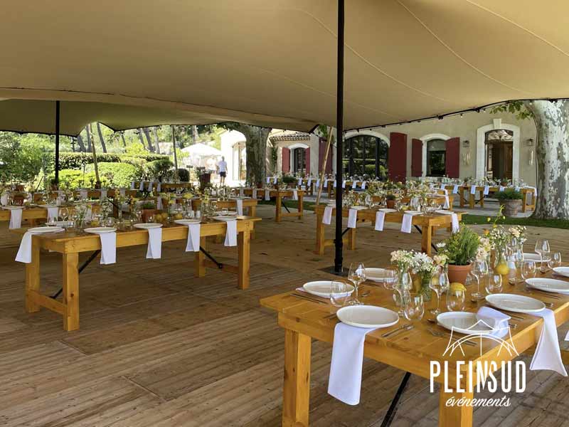 location table bois tente nomade